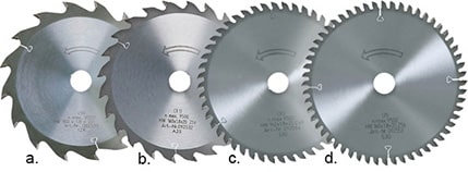 Welche Zahnformen gibt es bei Kreissägeblättern? Welche Zahnformen gibt es bei Kreissägeblättern?
