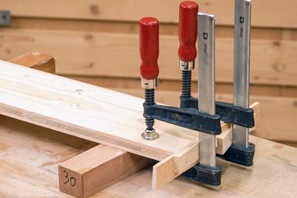 Improvised edge clamps
